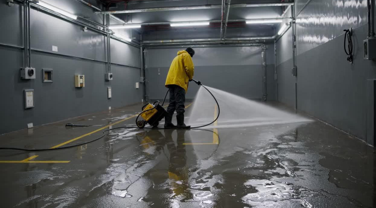 Hot Water Pressure Washers Work in Industrial Cleaning
