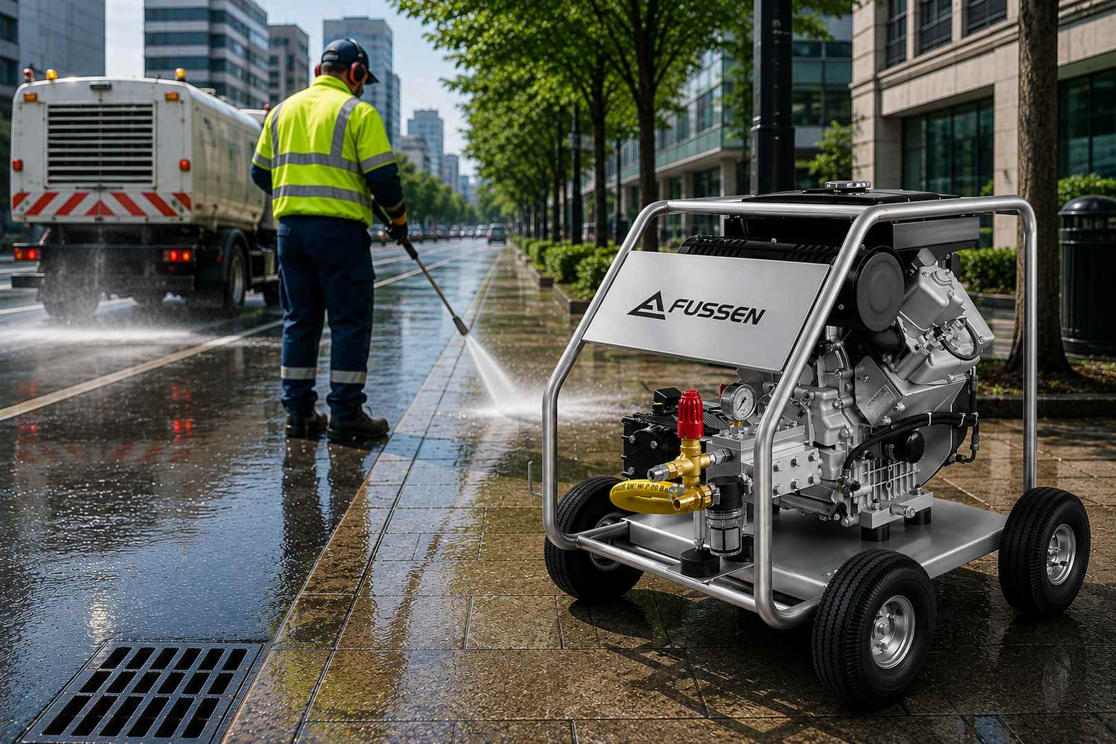professional municipal pressure washing equipment